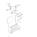 Kenmore Elite 66513793K603 door and panel parts diagram