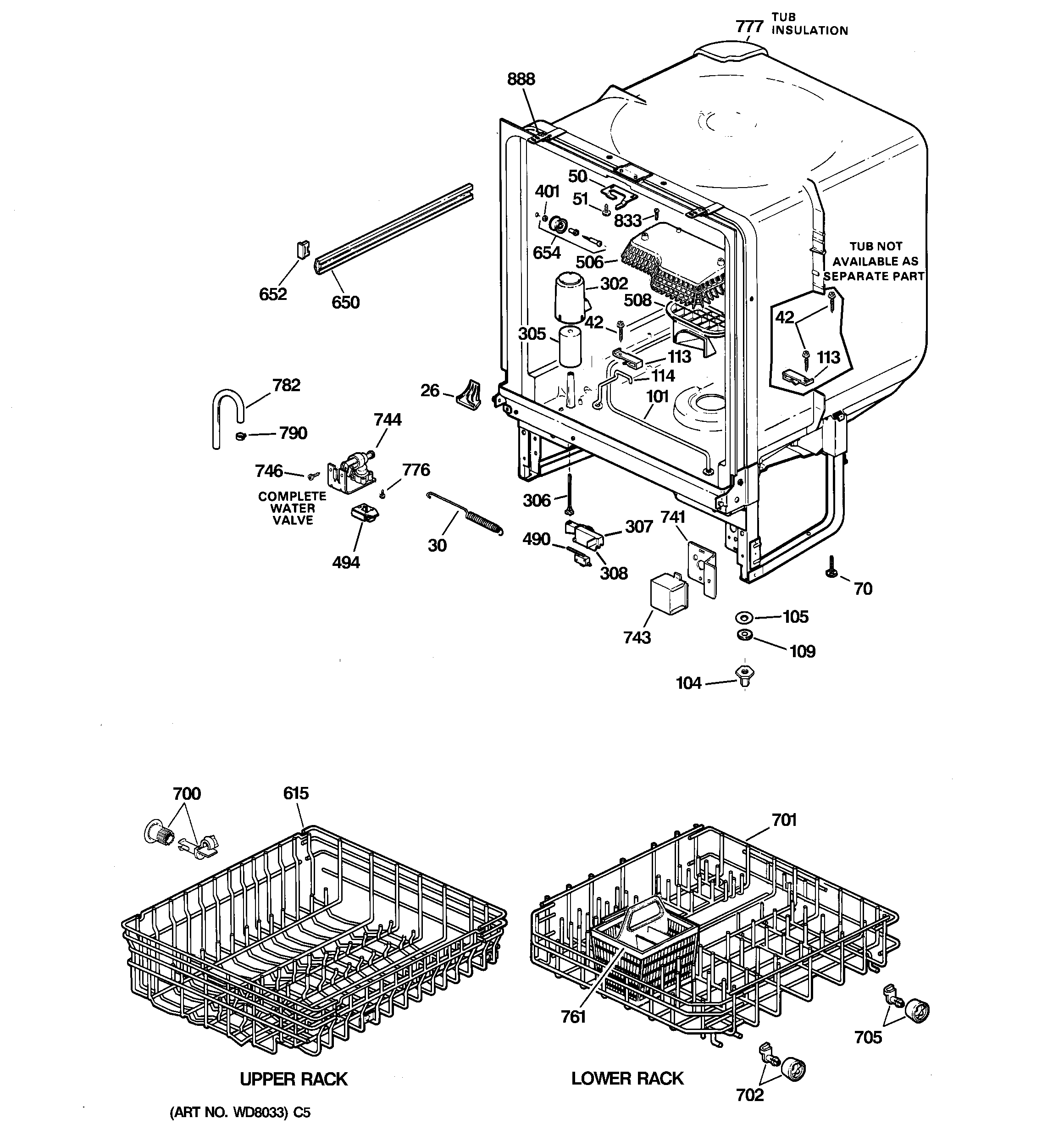 Kenmore 36315179000 body parts diagram
