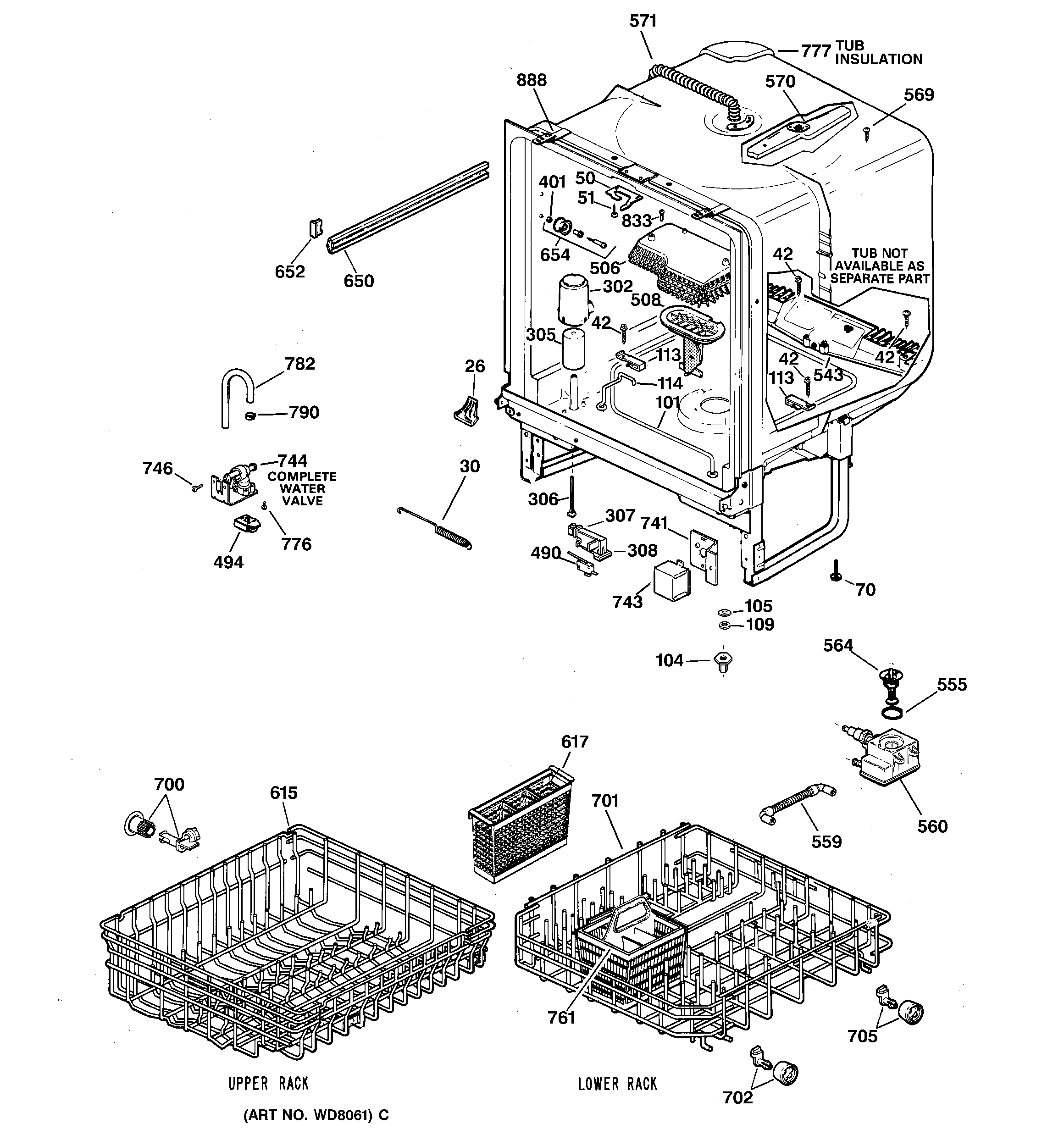 Kenmore 36315482000 body parts diagram