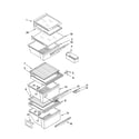 Kenmore 10656543400 refrigerator shelf parts diagram
