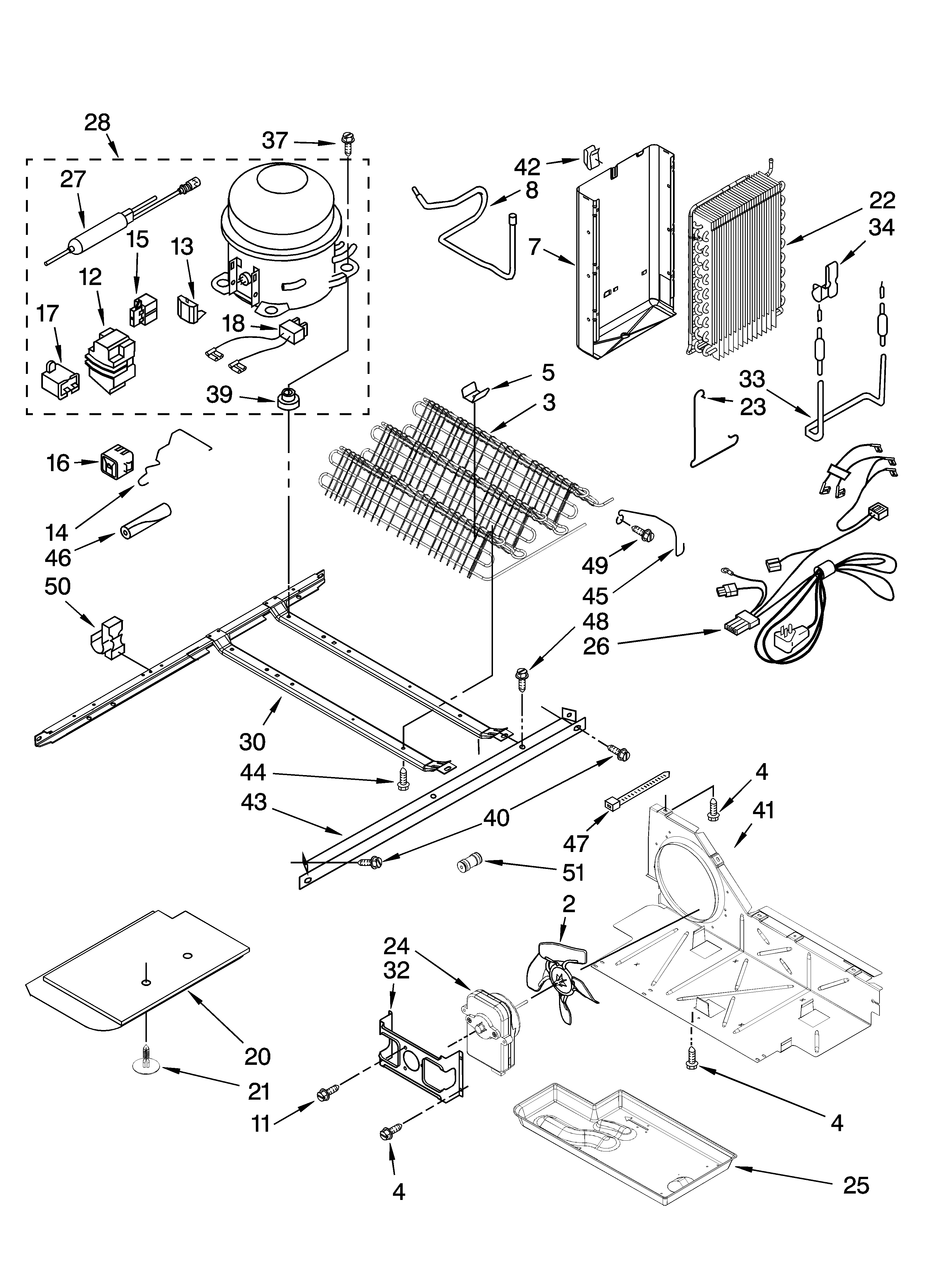 Kenmore 10656872602 unit parts diagram