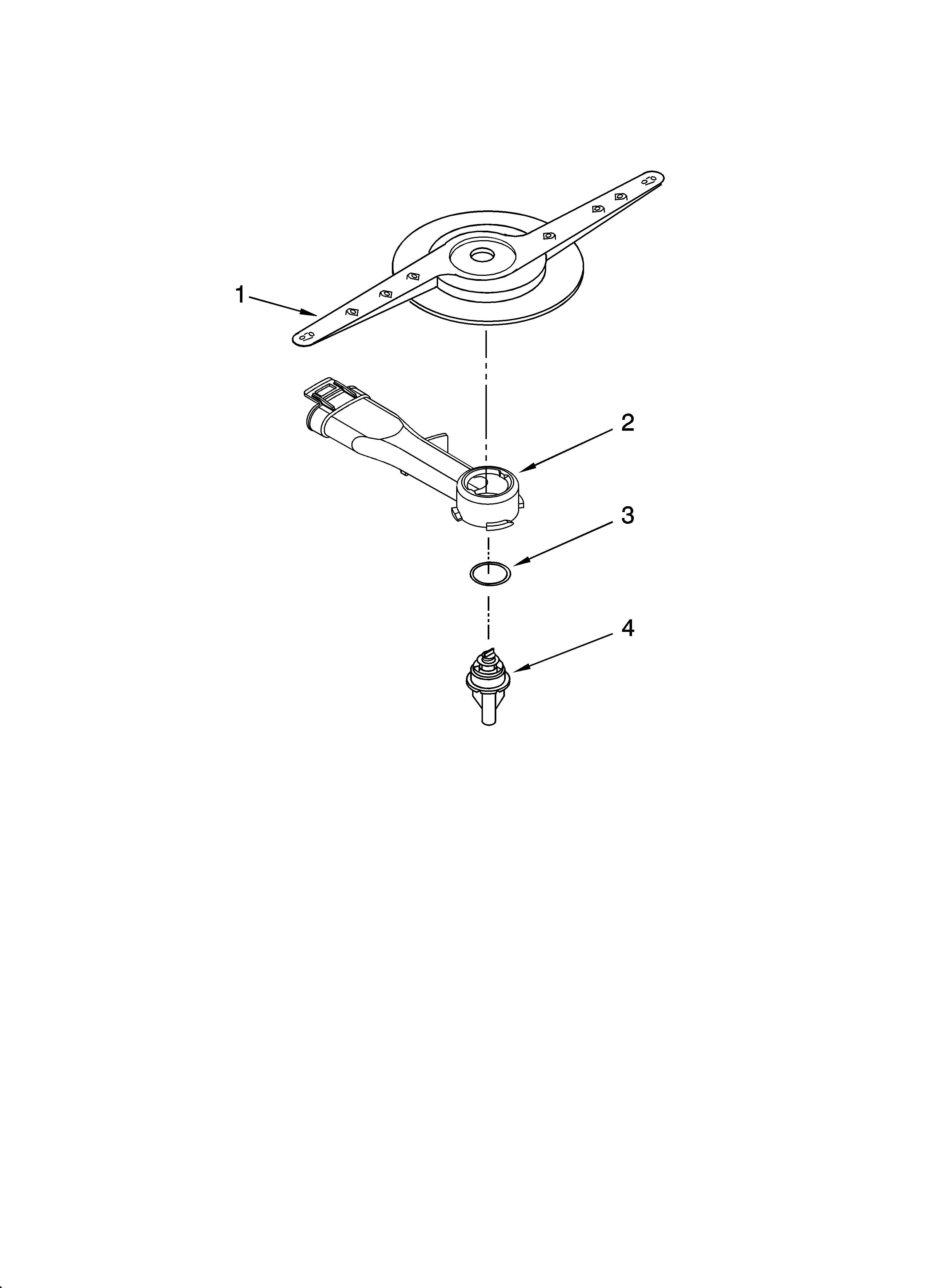 Kenmore Elite 66513119K700 lower washarm parts diagram