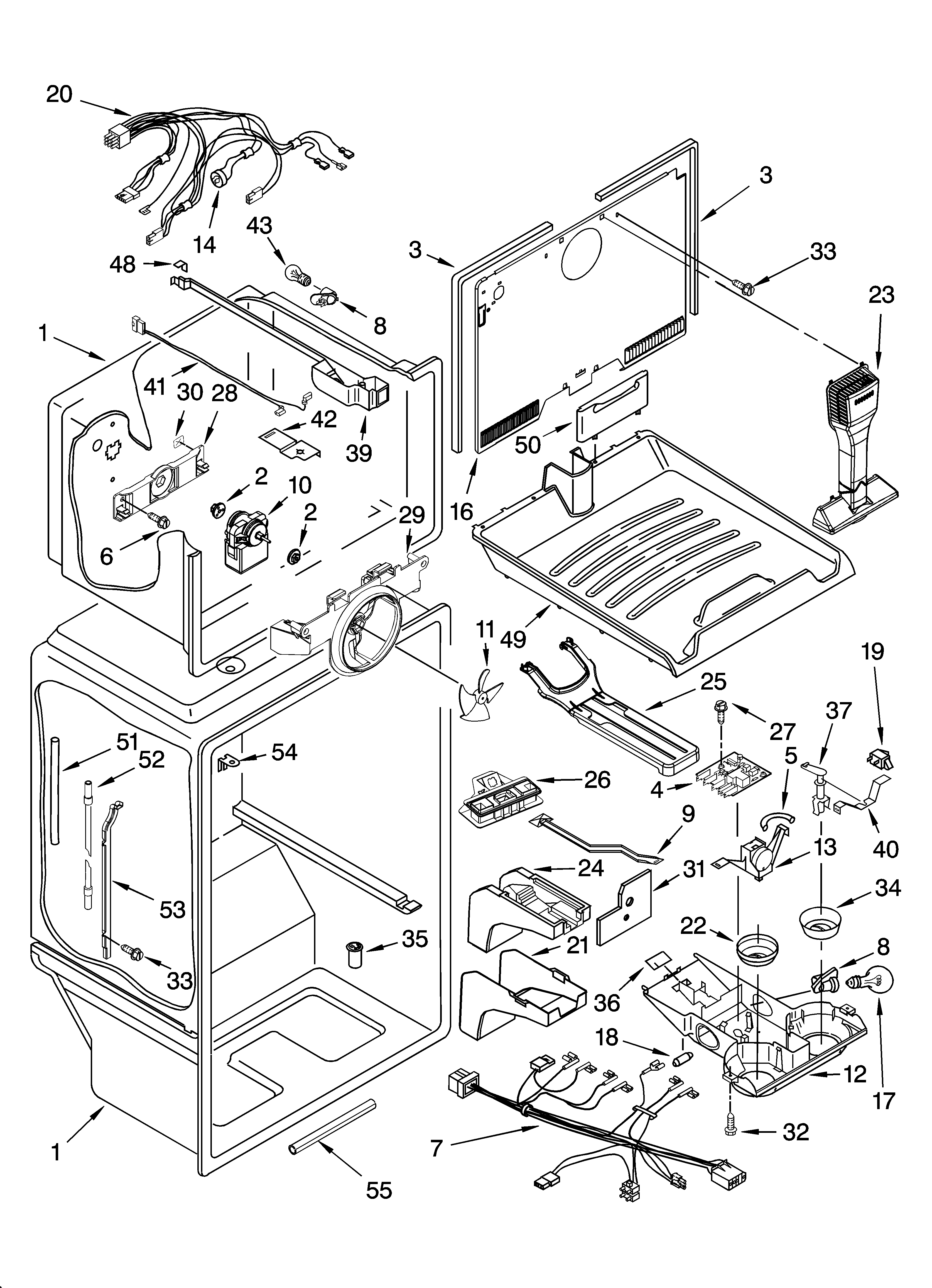 Kenmore 10677229700 liner parts diagram