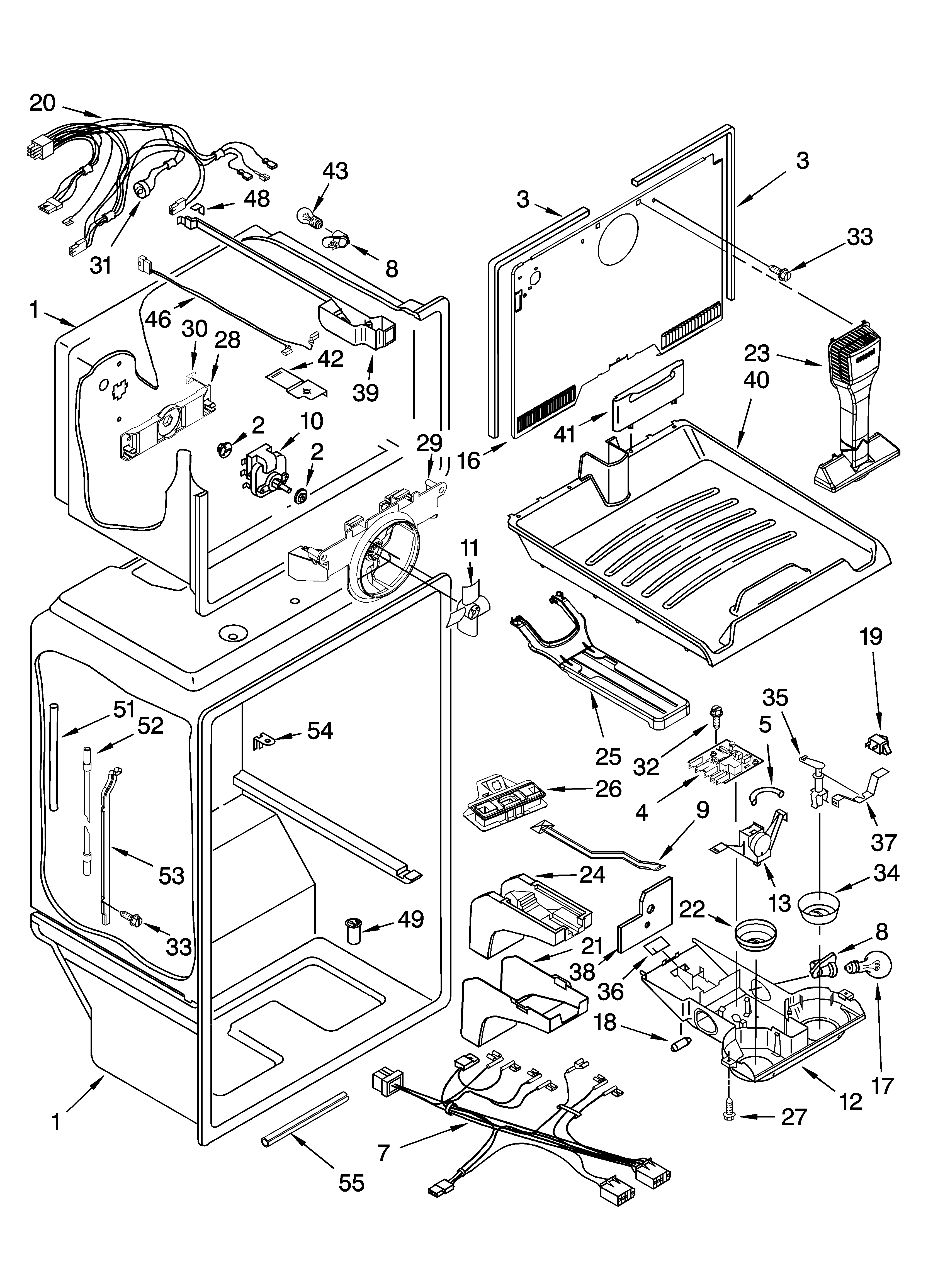 Kenmore 10677933700 liner parts diagram