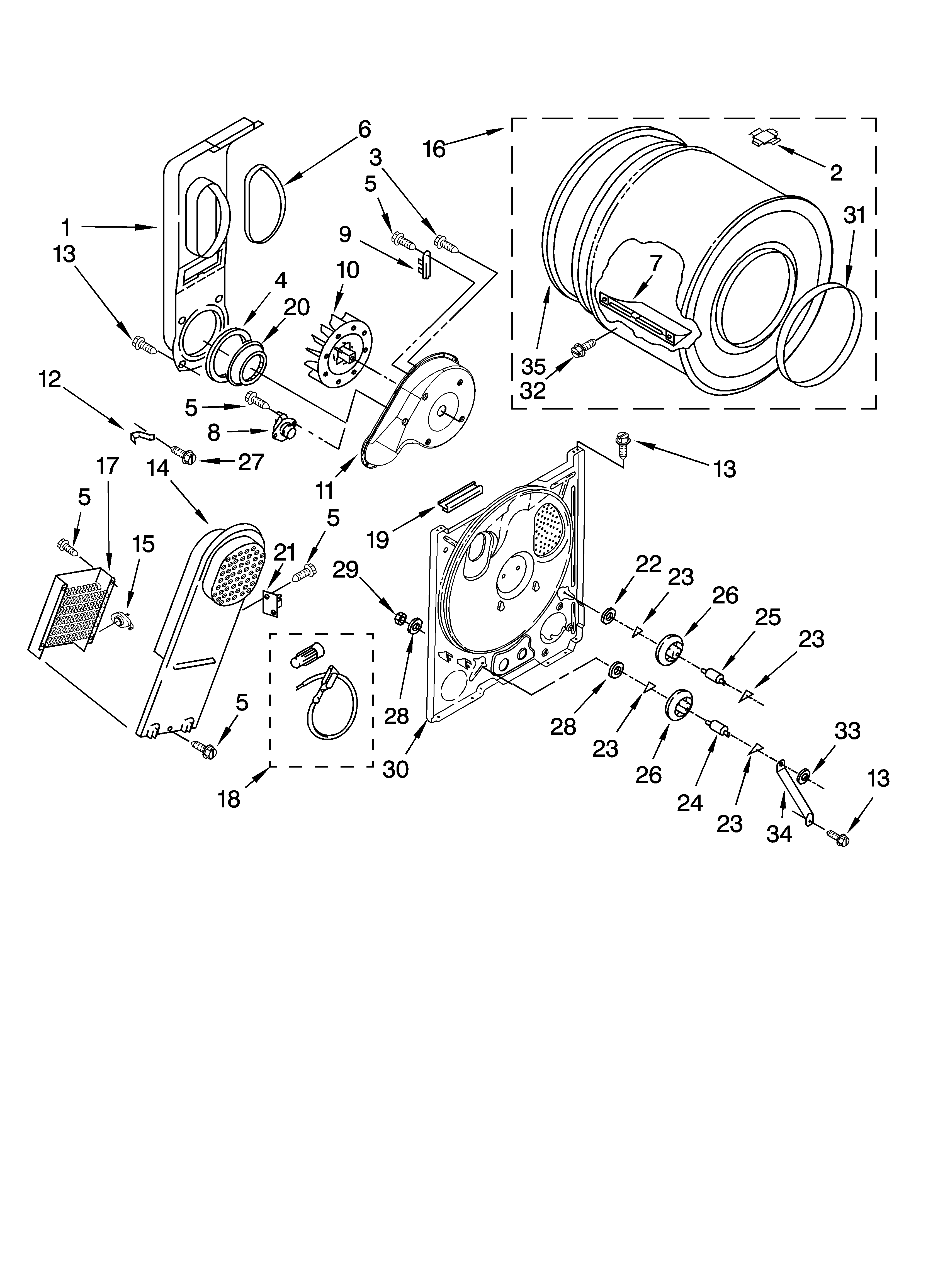 Kenmore 11068332700 bulkhead parts, optional parts (not included) diagram