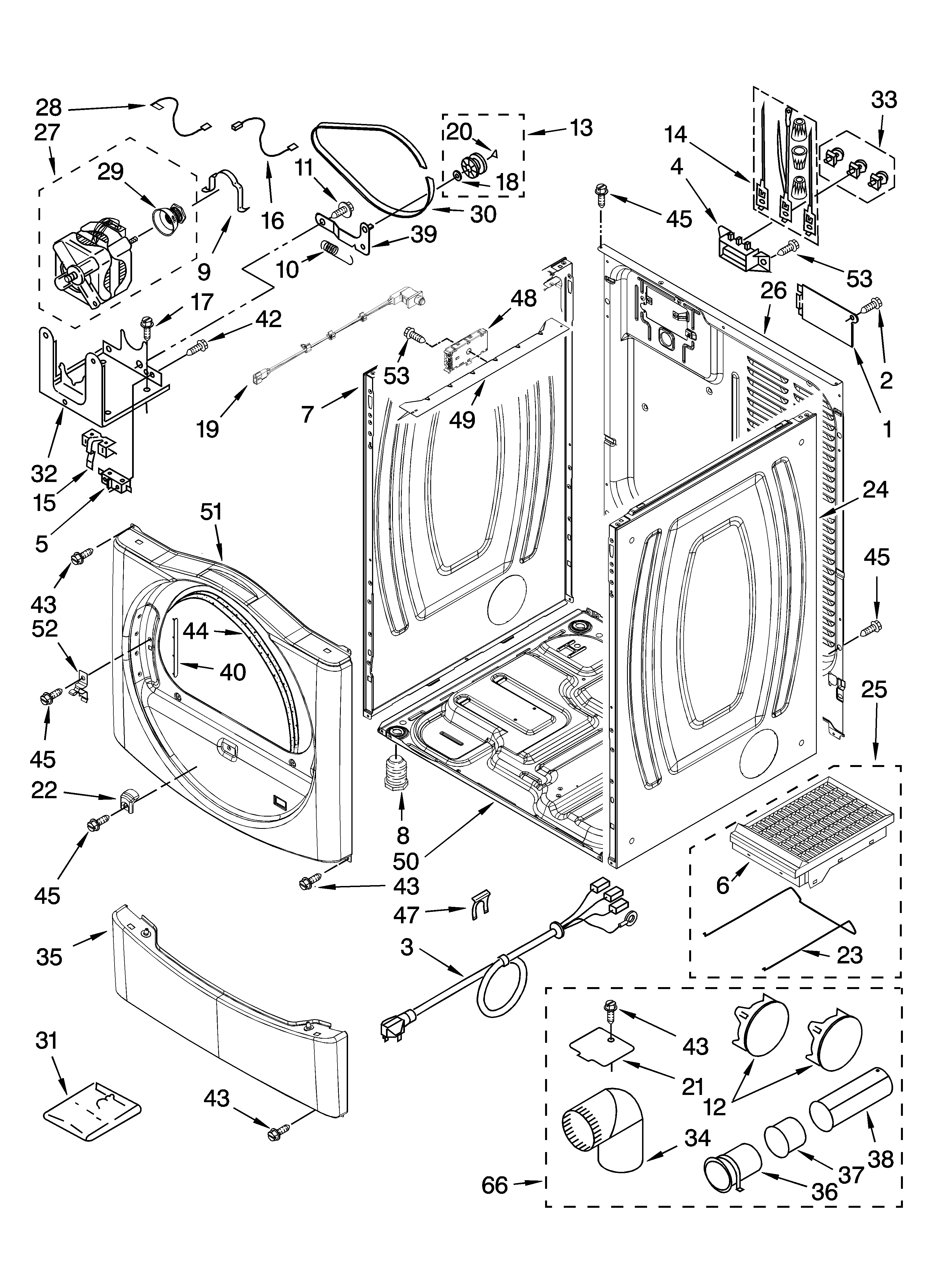 Sears Canada 110C87561601 cabinet parts diagram