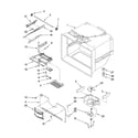Kenmore Elite 59676259701 freezer liner parts diagram
