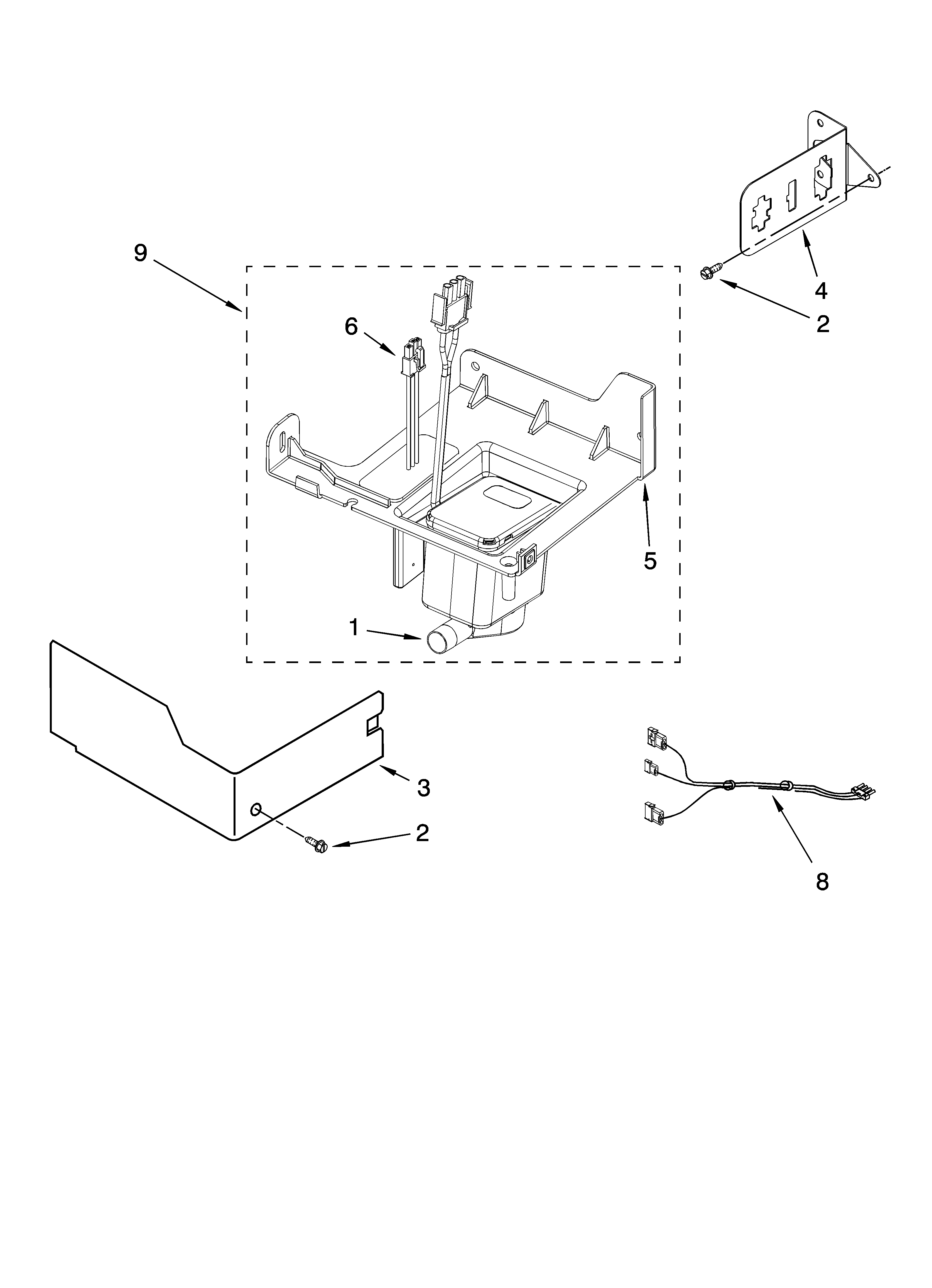 Kenmore 10689583701 pump parts diagram