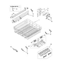 Kenmore Elite 66513124K700 upper rack and track parts diagram