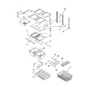 Kenmore 59665264701 shelf parts diagram