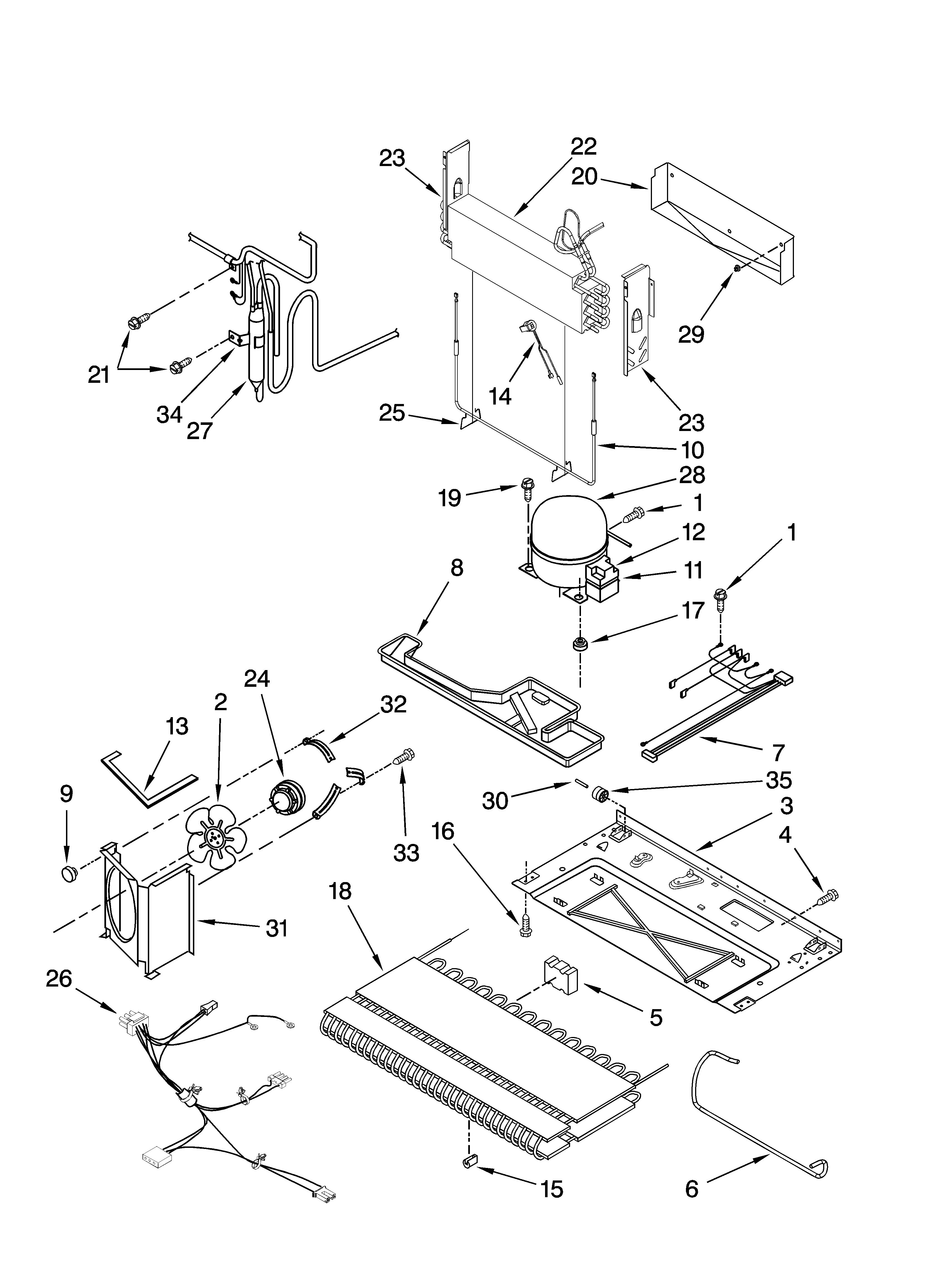 Kenmore Elite 59676054700 unit parts diagram