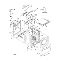Kenmore 11047542603 top and cabinet parts diagram