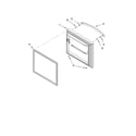 Kenmore Elite 59676602701 freezer door parts diagram