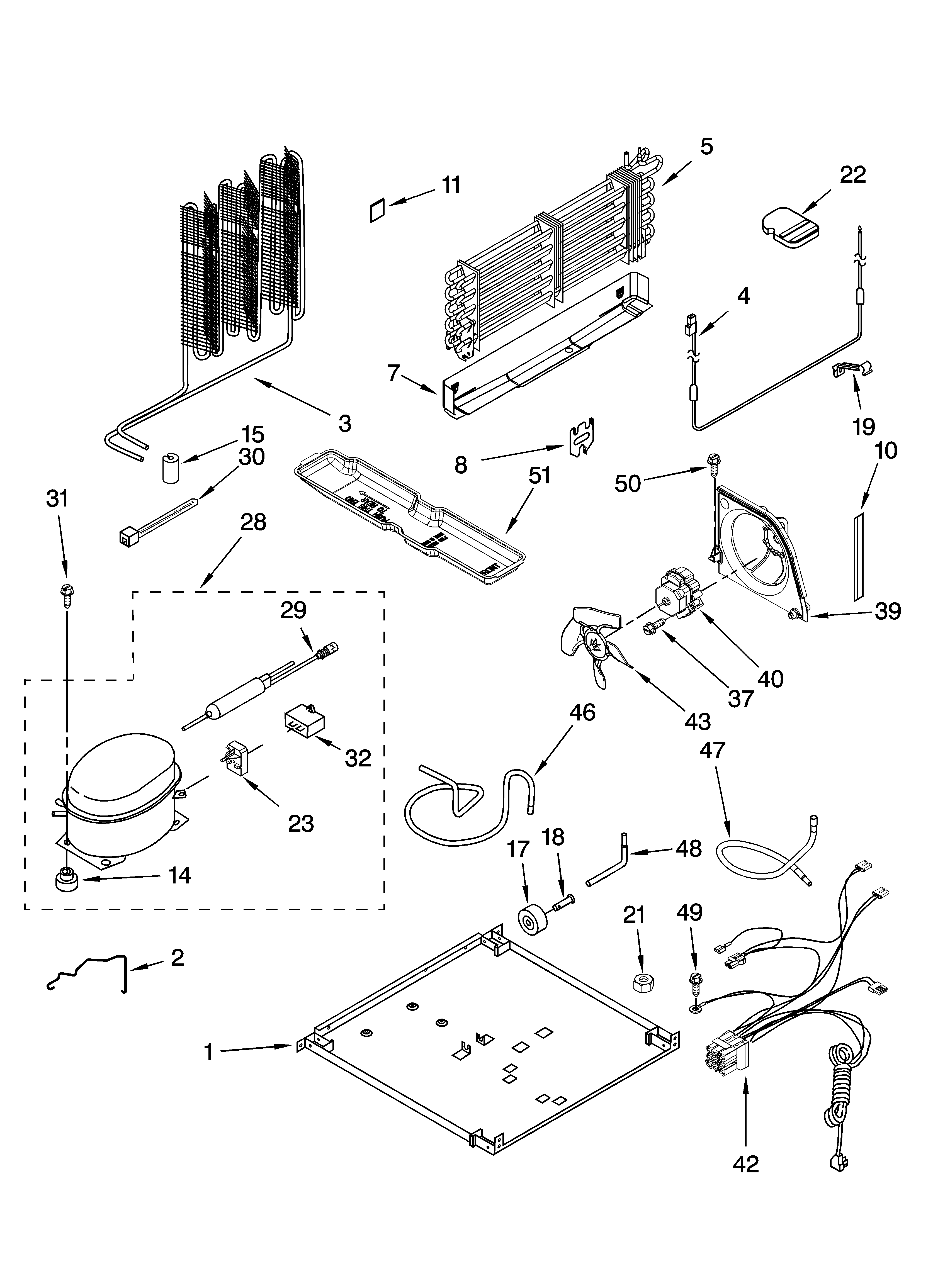 Kenmore 10678239800 unit parts diagram