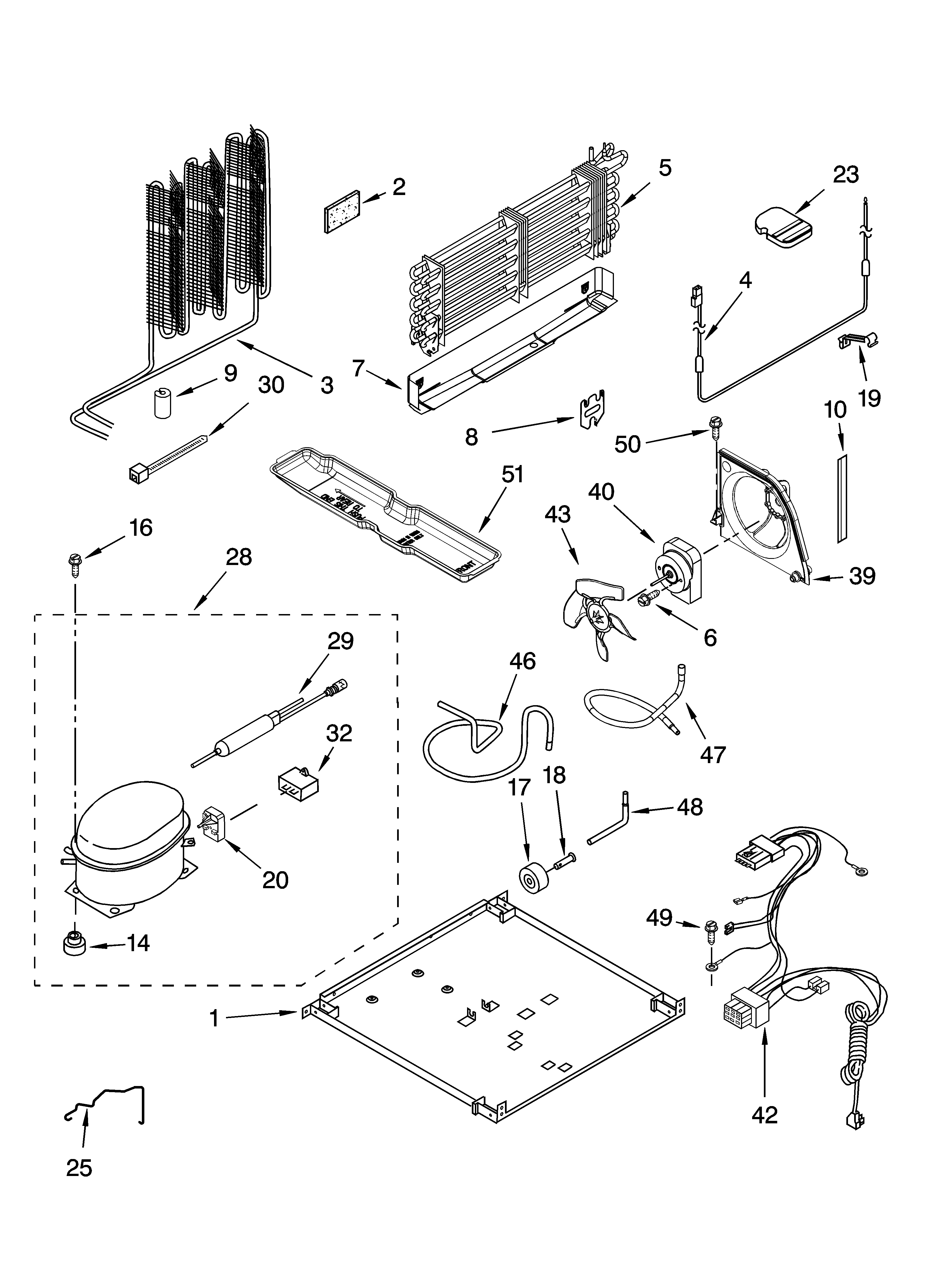 Kenmore 10678933800 unit parts diagram