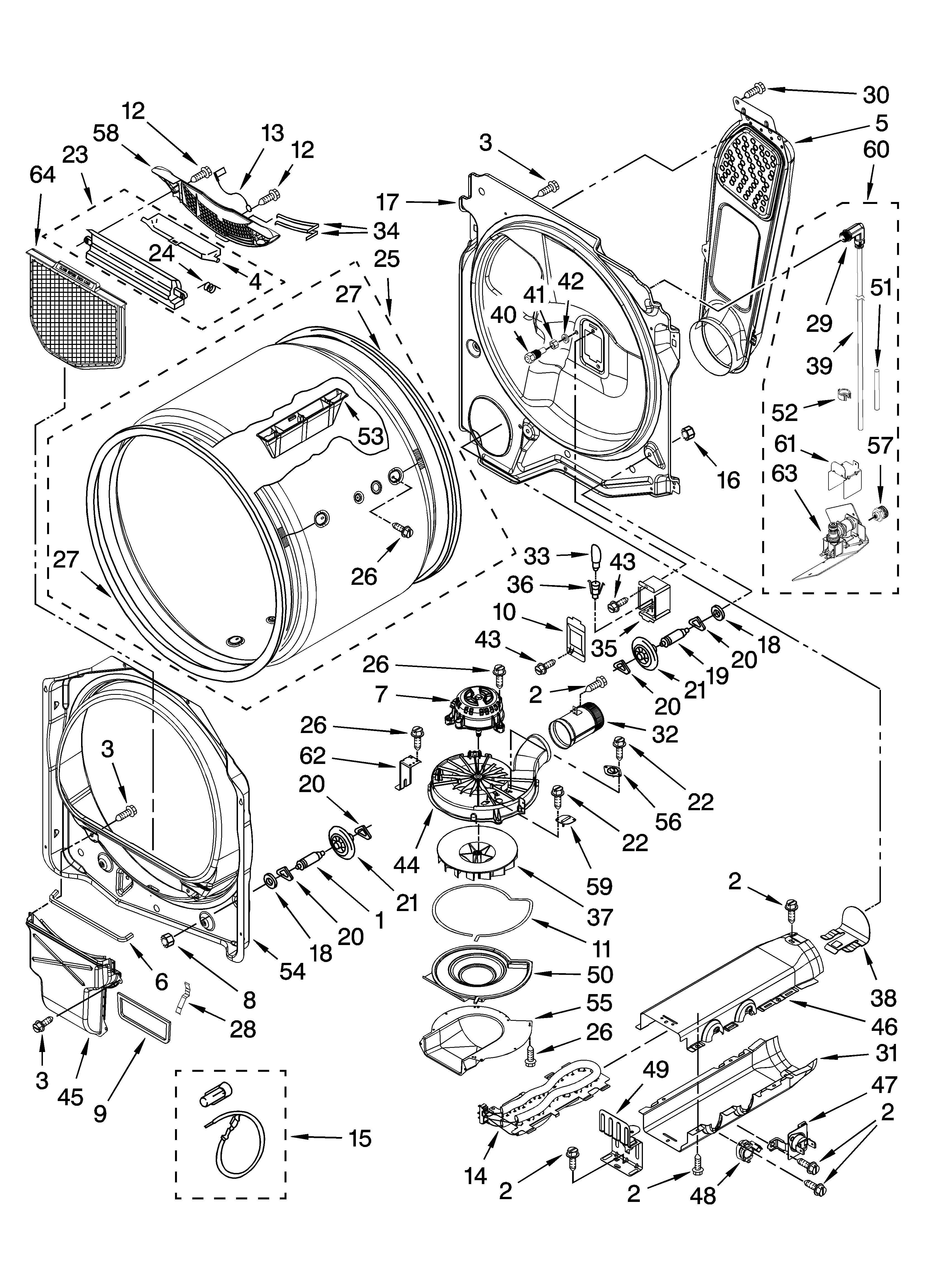 Kenmore Elite 11068092700 bulkhead parts, optional parts (not included) diagram