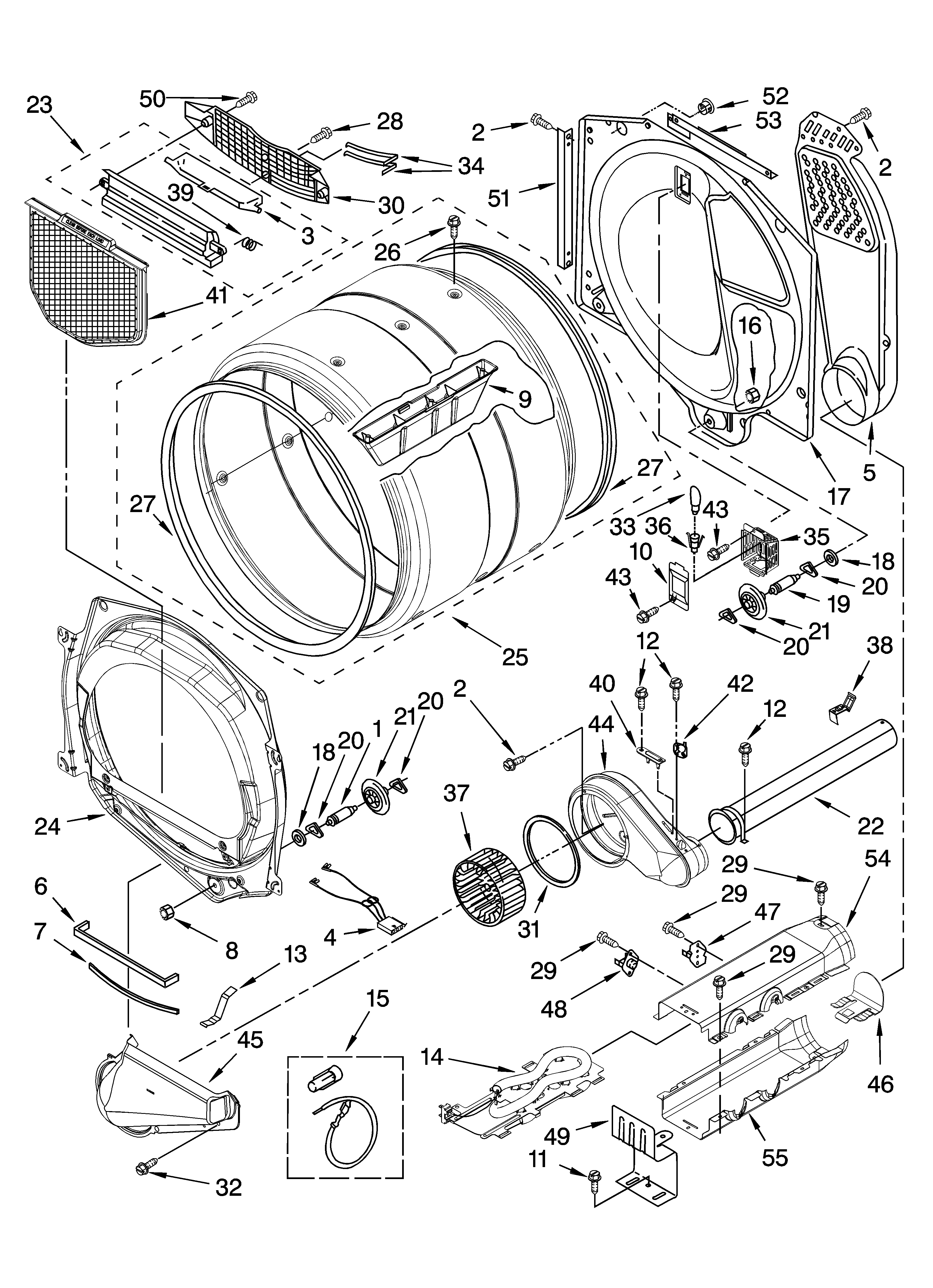 Kenmore 11087511701 bulkhead parts diagram