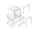 Kenmore Elite 66513169K701 tub and frame parts diagram