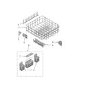Kenmore Elite 66513169K701 lower rack parts, optional parts (not included) diagram
