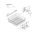 Kenmore Elite 66513754K602 upper rack and track parts diagram
