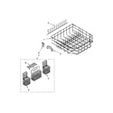 Kenmore Elite 66513754K602 lower rack parts, optional parts (not included) diagram