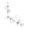 Kenmore 11028782700 brake, clutch, gearcase, motor and pump parts diagram