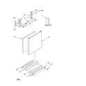 Kenmore 66577983K701 door and panel parts diagram