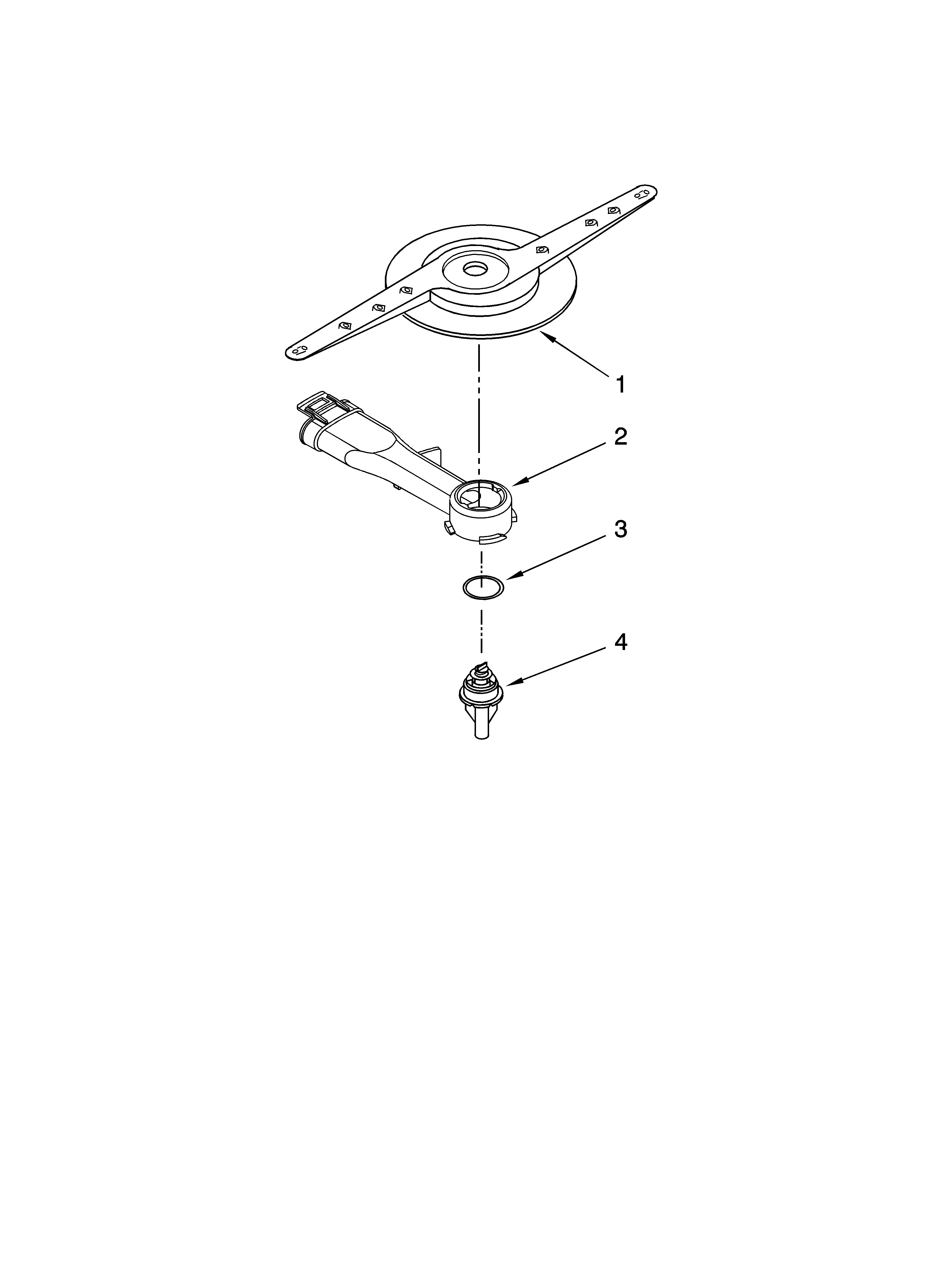 Kenmore 66513589K700 lower washarm parts diagram