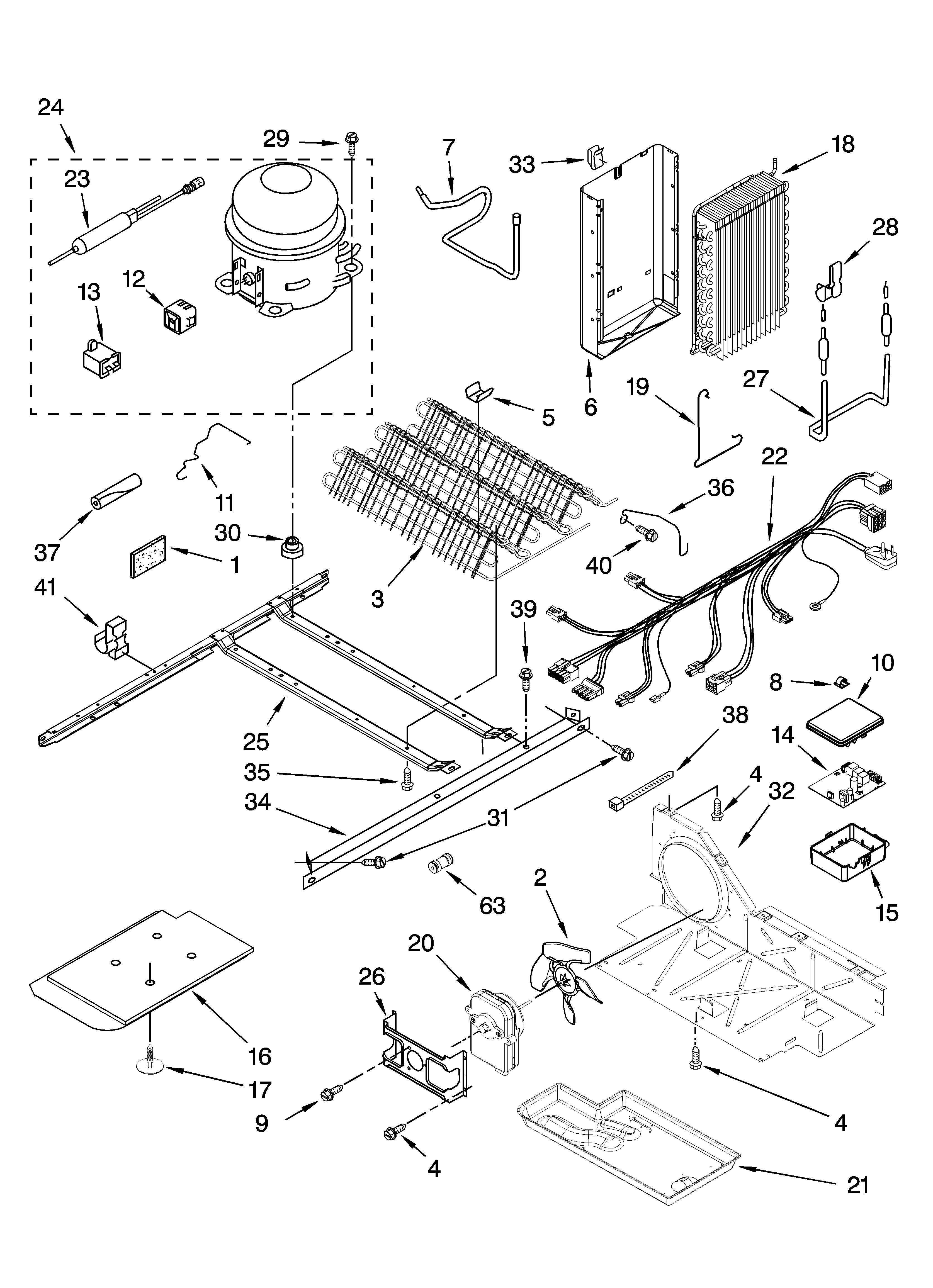Kenmore Elite 10657794702 unit parts diagram
