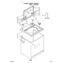 Kenmore 11028832700 top and cabinet parts diagram