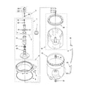 Kenmore 11028832700 agitator, basket and tub parts diagram