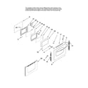 Kenmore Elite 22-98002 lower door parts diagram
