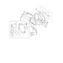 Kenmore Elite 11086747701 door parts, optional parts (not included) diagram