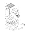 Kenmore 10667372800 shelf parts diagram
