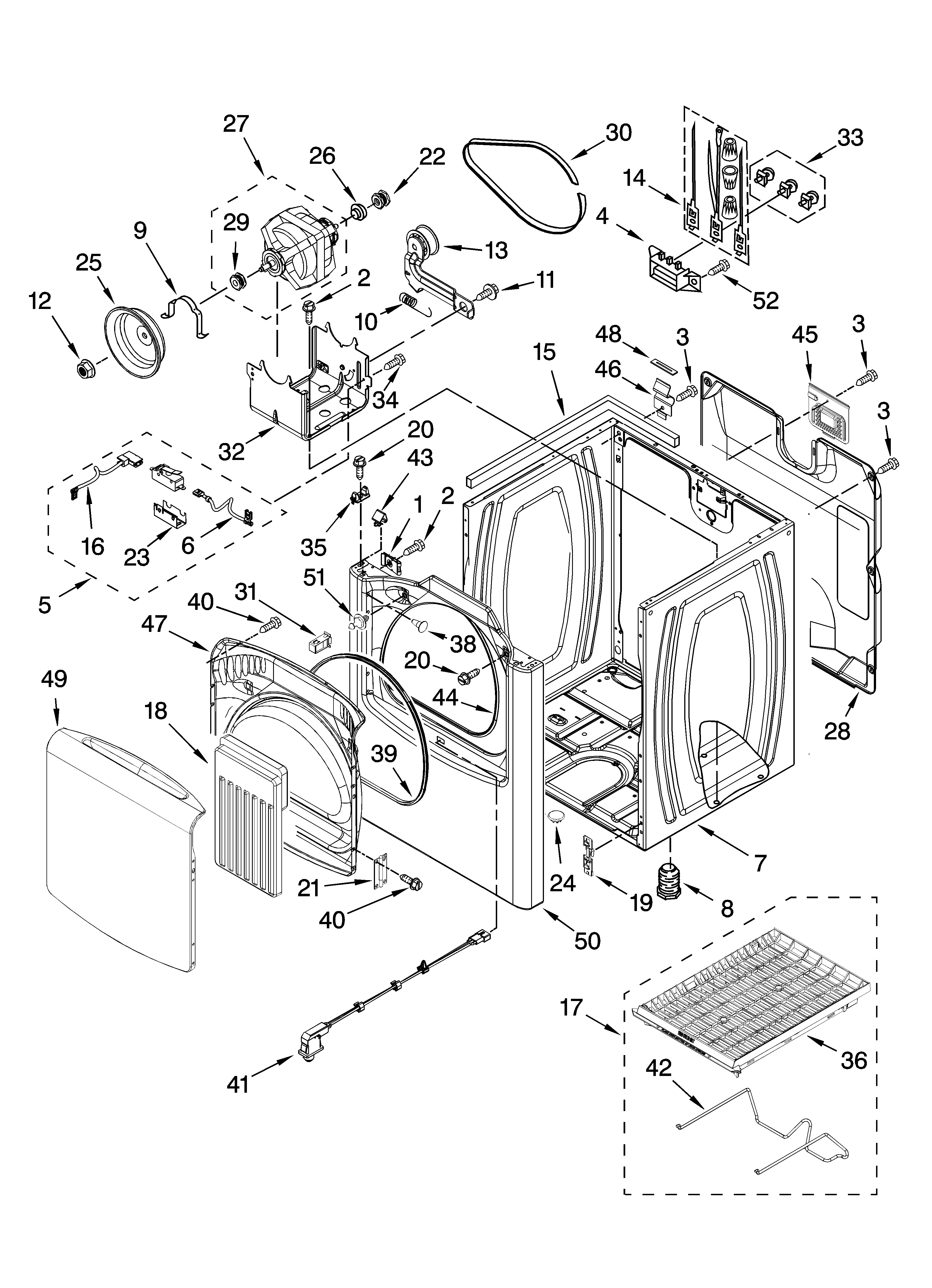 Kenmore Elite 11068062800 cabinet parts diagram