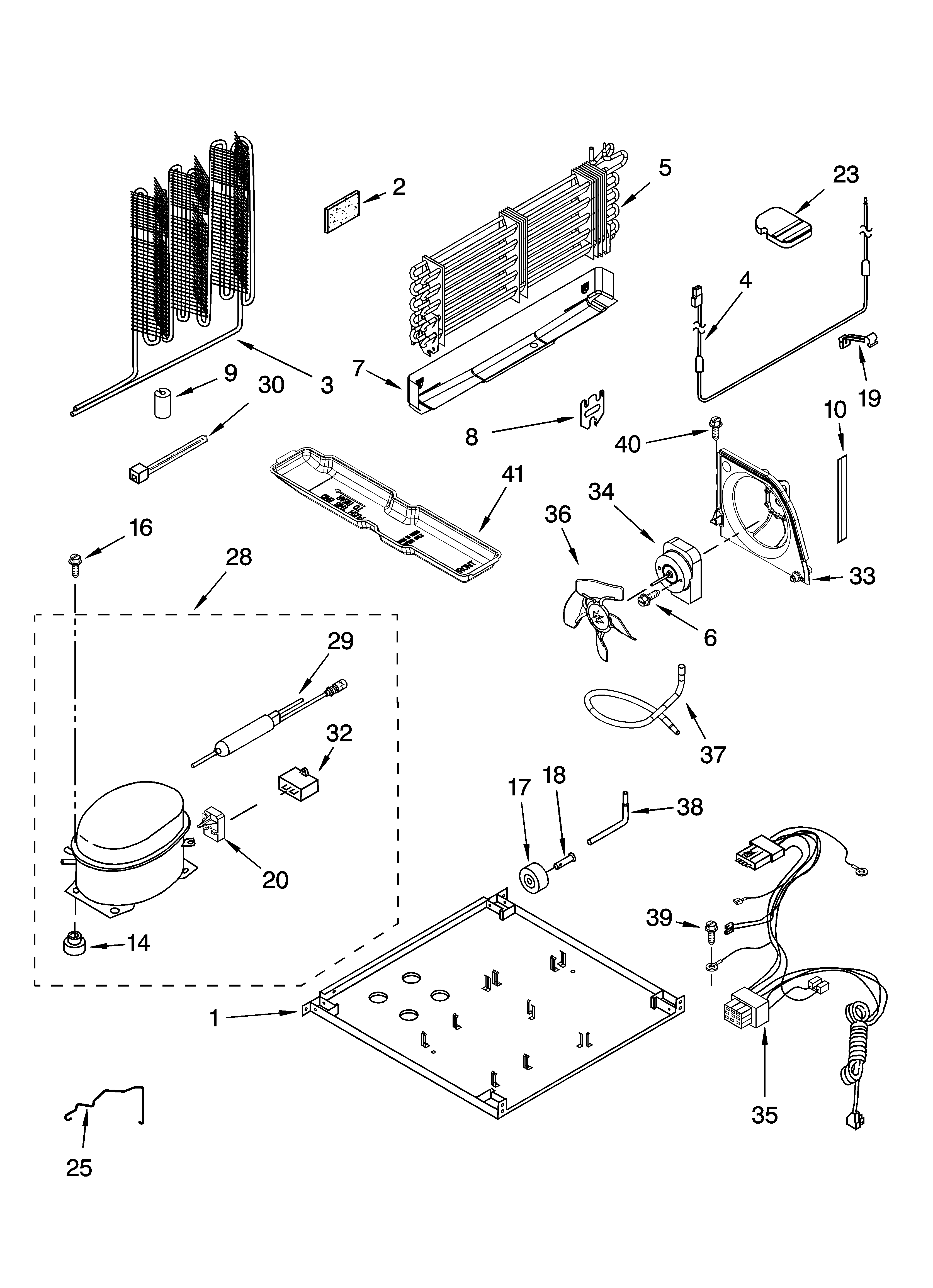 Kenmore 10678929801 unit parts diagram
