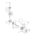 Kenmore 11029422800 brake, clutch, gearcase, motor and pump parts diagram
