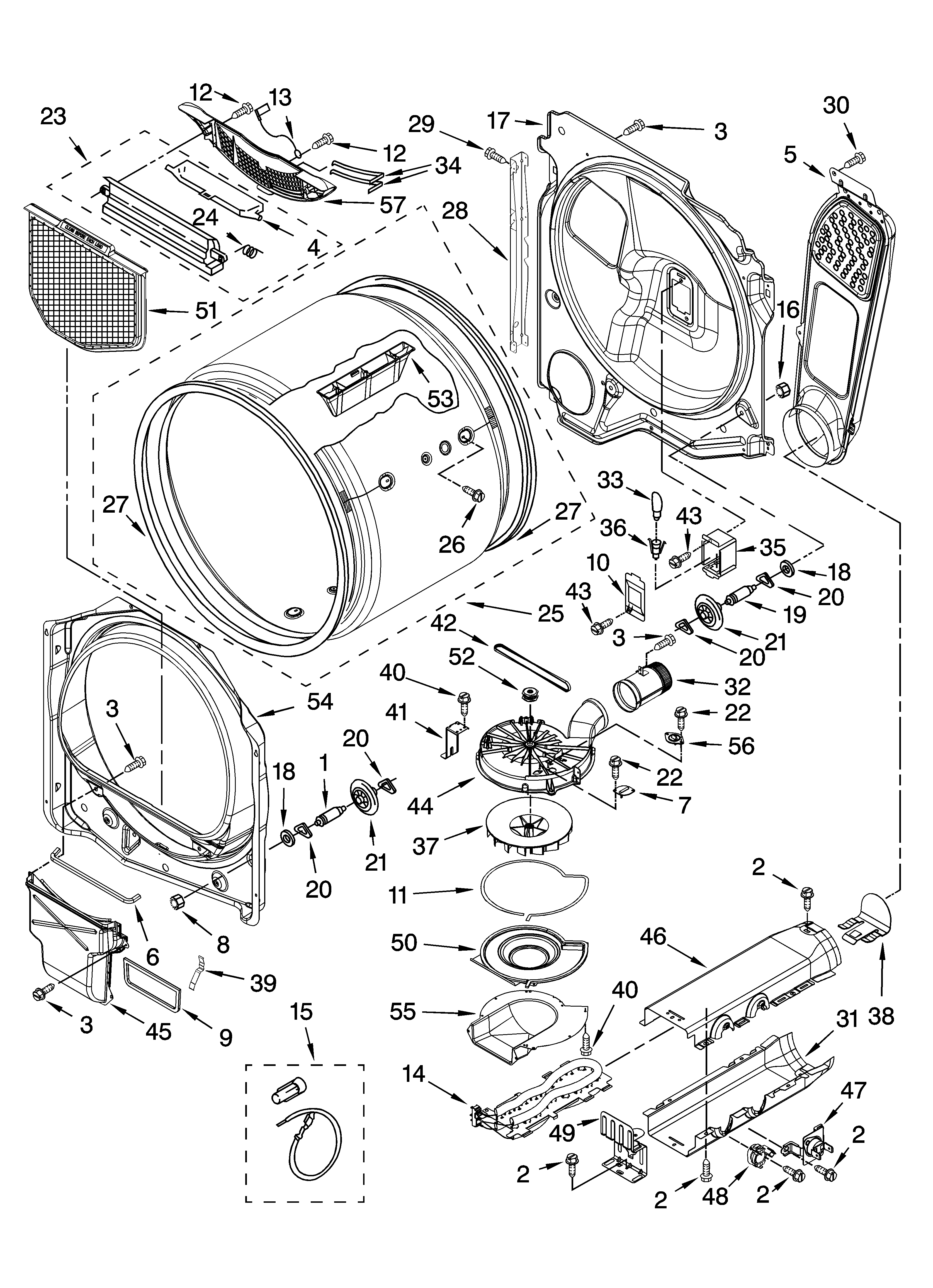 Kenmore Elite 11067042601 bulkhead parts, optional parts (not included) diagram