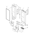 Kenmore Elite 59678582801 refrigerator door parts diagram