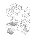 Kenmore Elite 59678582801 shelf parts diagram