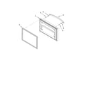 Kenmore Elite 59678582801 freezer door parts diagram