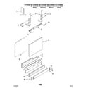 Kenmore 66513843K600 door and panel parts diagram