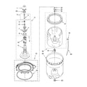 Kenmore 11029622800 agitator, basket and tub parts diagram