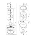 Kenmore 11029592800 agitator, basket and tub parts diagram