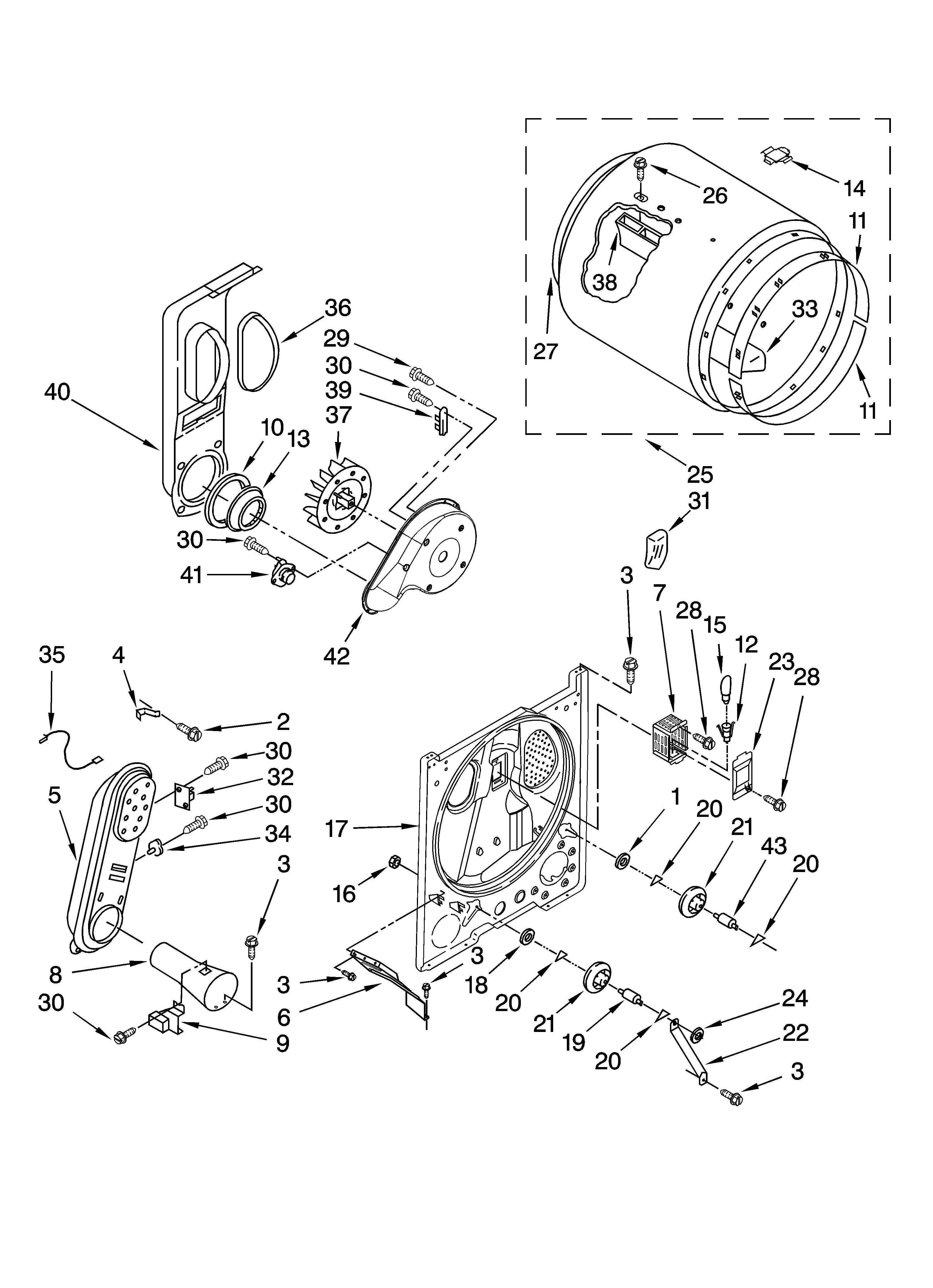 Kenmore 11079632800 bulkhead parts diagram