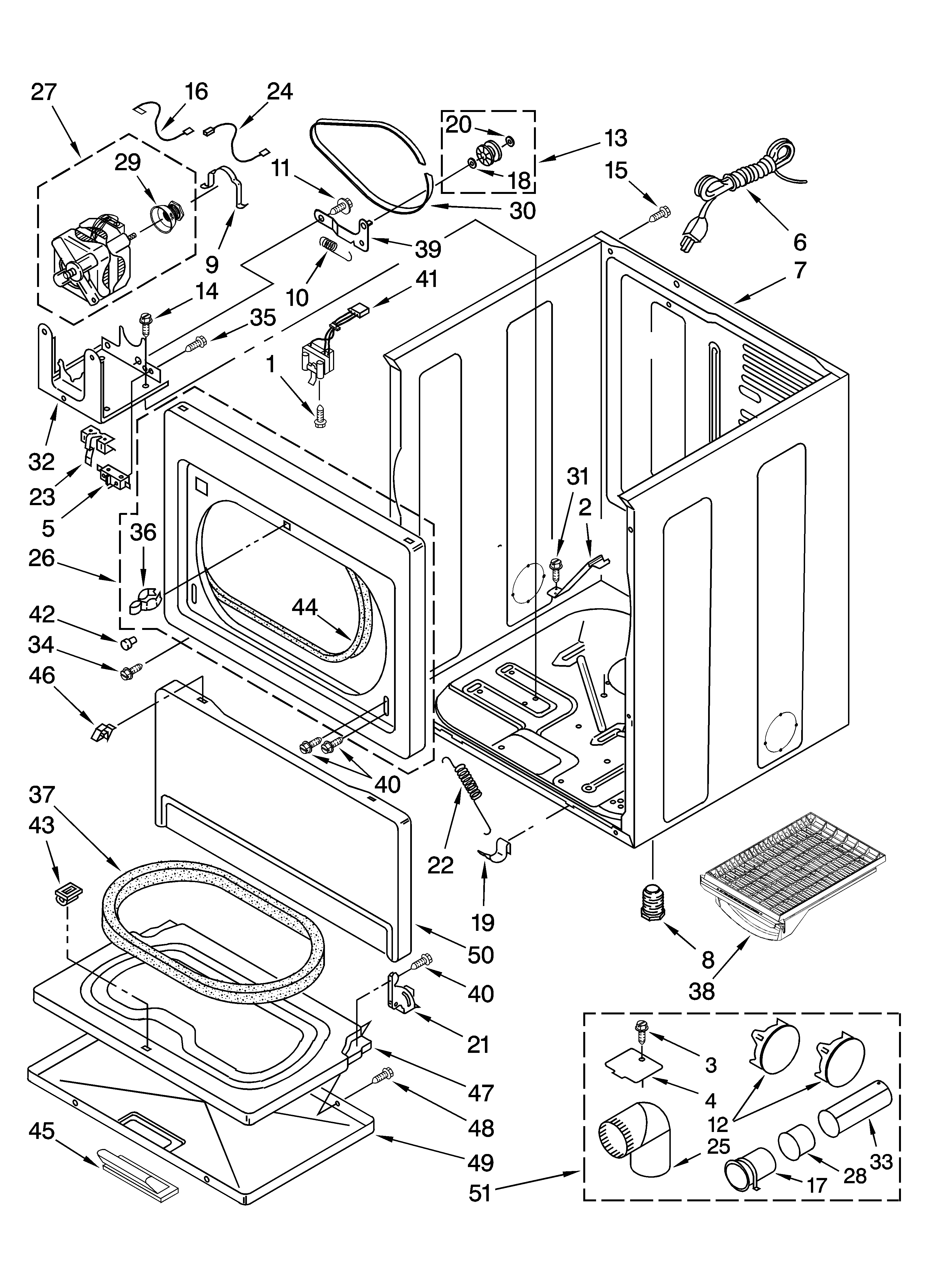Kenmore 11079832800 cabinet parts diagram