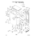 Kenmore 10689589702 cabinet liner and door parts diagram