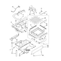 Kenmore 10689589702 evaporator, ice cutter grid and water parts diagram