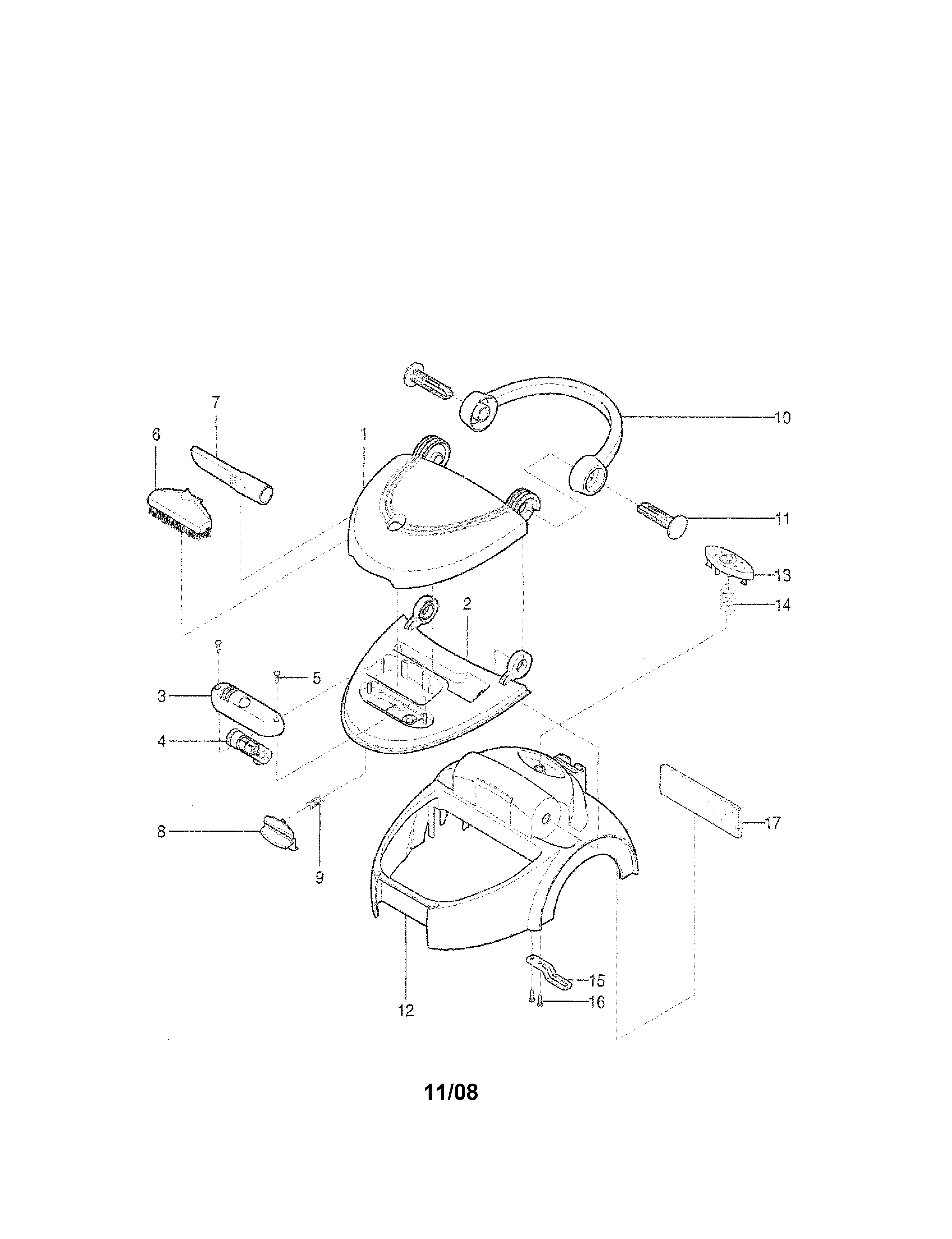 Kenmore 72124195500 body assembly diagram