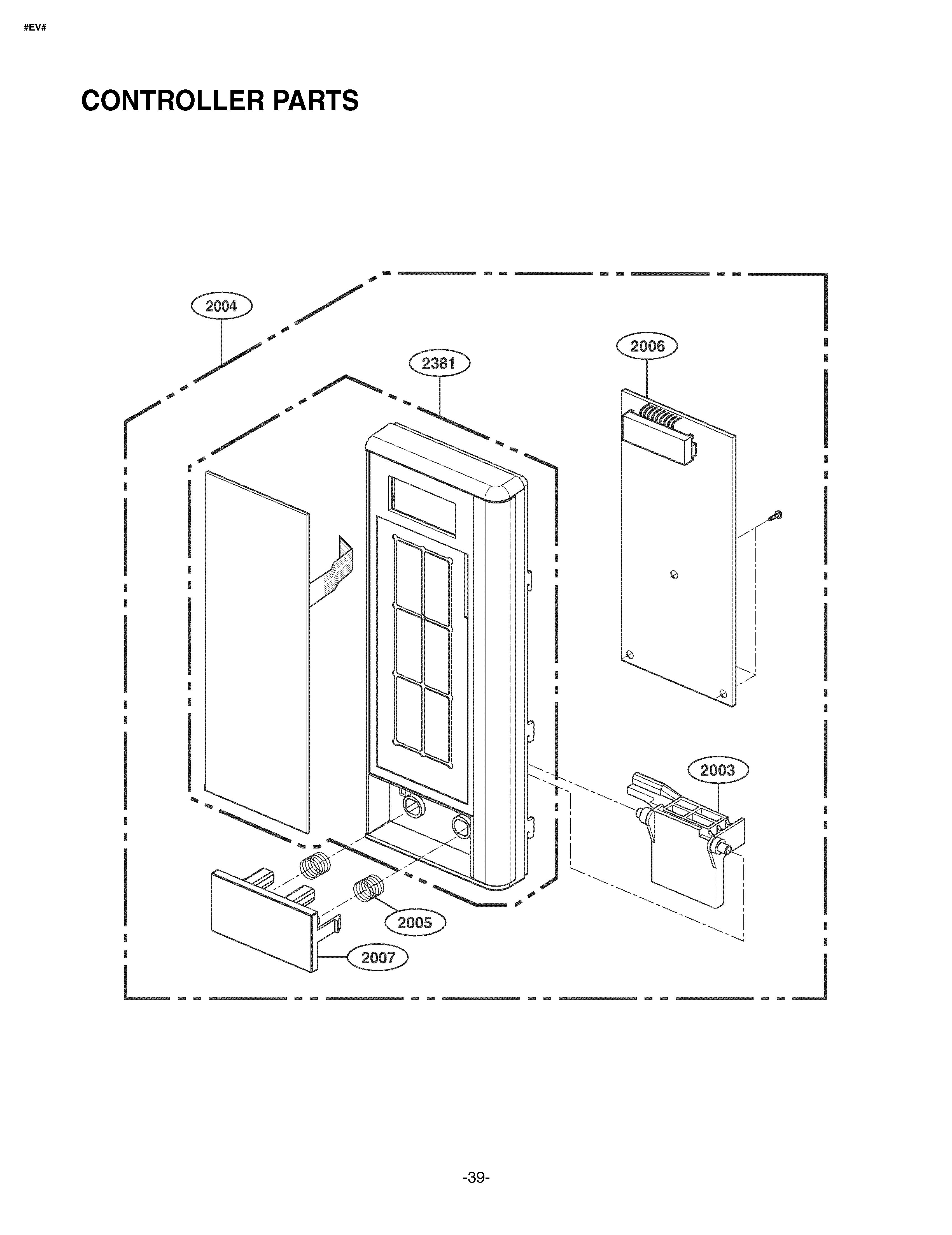 Kenmore 72166993800 controller diagram